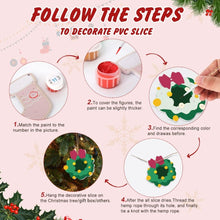 Charger l&#39;image dans la galerie, Décorations de Noël Peinture par Numéros - Kit Cloche Couronne