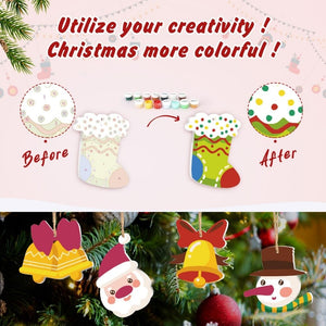 Décorations de Noël Peinture par Numéros - Kit Cloche Couronne