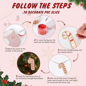 Décorations de Noël Peinture par Numéros - Kit Lettres XMAS