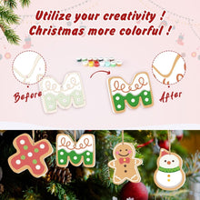 Charger l&#39;image dans la galerie, Décorations de Noël Peinture par Numéros - Kit Lettres XMAS