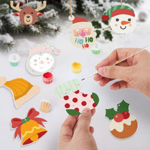 Charger l&#39;image dans la galerie, Décorations de Noël Peinture par Numéros - Kit Renne Père Noël Chaussette