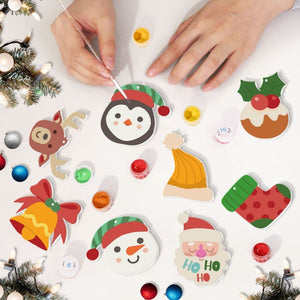 Décorations de Noël Peinture par Numéros - Kit Renne Père Noël Chaussette