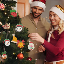 Charger l&#39;image dans la galerie, Décorations de Noël Peinture par Numéros - Kit Renne Père Noël Chaussette