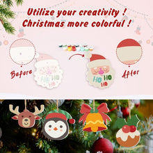 Charger l&#39;image dans la galerie, Décorations de Noël Peinture par Numéros - Kit Renne Père Noël Chaussette