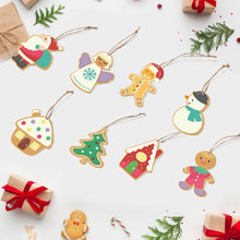 Charger l&#39;image dans la galerie, Décorations de Noël Peinture par Numéros - Kit Père Noël Bonhomme de neige Figured&#39;Art