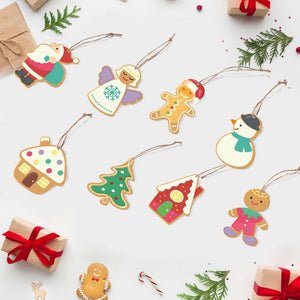 Décorations de Noël Peinture par Numéros - Kit Père Noël Bonhomme de neige Figured'Art