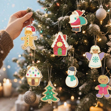 Charger l&#39;image dans la galerie, Décorations de Noël Peinture par Numéros - Kit Père Noël Bonhomme de neige