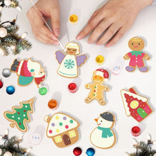Charger l&#39;image dans la galerie, Décorations de Noël Peinture par Numéros - Kit Père Noël Bonhomme de neige