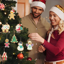 Charger l&#39;image dans la galerie, Décorations de Noël Peinture par Numéros - Kit Père Noël Bonhomme de neige
