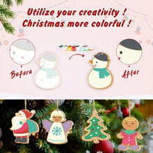 Charger l&#39;image dans la galerie, Décorations de Noël Peinture par Numéros - Kit Père Noël Bonhomme de neige