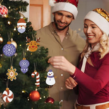 Charger l&#39;image dans la galerie, Décorations de Noël Peinture par Numéros - Kit Flocon de neige Boules