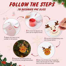 Charger l&#39;image dans la galerie, Décorations de Noël Peinture par Numéros - Kit Flocon de neige Boules