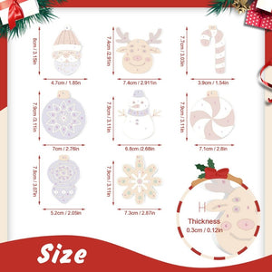 Décorations de Noël Peinture par Numéros - Kit Flocon de neige Boules
