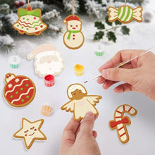 Charger l&#39;image dans la galerie, Décorations de Noël Peinture par Numéros - Kit Cloche Ange Sucre d’orge