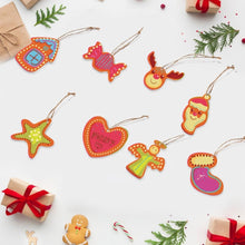 Charger l&#39;image dans la galerie, Décorations de Noël Peinture par Numéros - Kit Joyeux Cœur Maison Renne Figured&#39;Art