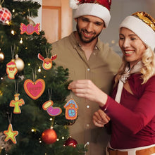 Charger l&#39;image dans la galerie, Décorations de Noël Peinture par Numéros - Kit Joyeux Cœur Maison Renne