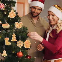 Charger l&#39;image dans la galerie, Décorations de Noël Peinture par Numéros - Kit Cloche Chaussette Flocon de neige