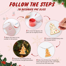 Charger l&#39;image dans la galerie, Décorations de Noël Peinture par Numéros - Kit Cloche Chaussette Flocon de neige