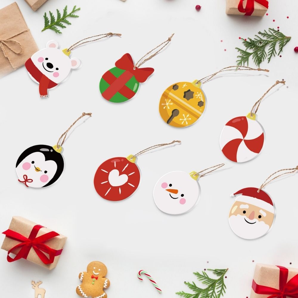 Décorations de Noël Peinture par Numéros - Kit Ours polaire Pingouin Père Noël Figured'Art