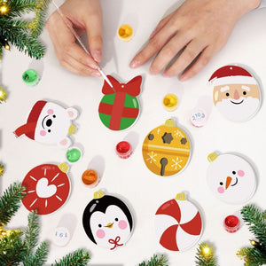 Décorations de Noël Peinture par Numéros - Kit Ours polaire Pingouin Père Noël