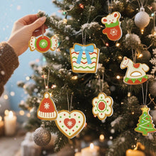 Charger l&#39;image dans la galerie, Décorations de Noël Peinture par Numéros - Kit Chapeau Moufles Sapin Cheval