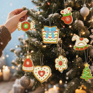 Décorations de Noël Peinture par Numéros - Kit Chapeau Moufles Sapin Cheval