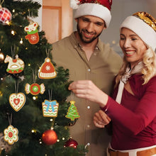 Charger l&#39;image dans la galerie, Décorations de Noël Peinture par Numéros - Kit Chapeau Moufles Sapin Cheval