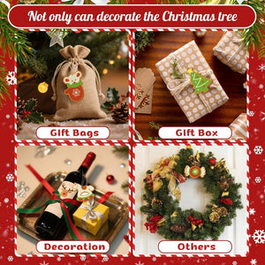 Décorations de Noël Peinture par Numéros - Kit Chapeau Moufles Sapin Cheval
