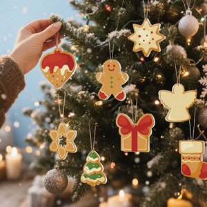 Décorations de Noël Peinture par Numéros - Kit Étoile Sapin Cadeau Pain d’épices