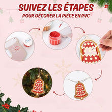 Charger l'image dans la galerie, Décorations de Noël Peinture par Numéros - Kit Friandises en Pain d'Épices &amp; Flocons