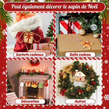 Charger l'image dans la galerie, Décorations de Noël Peinture par Numéros - Kit Bonhomme de Neige &amp; Joie en Pain d'Épices