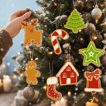 Charger l'image dans la galerie, Décorations de Noël Peinture par Numéros - Kit Friandises à la Menthe Poivrée