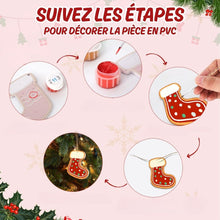 Charger l'image dans la galerie, Décorations de Noël Peinture par Numéros - Kit Friandises à la Menthe Poivrée