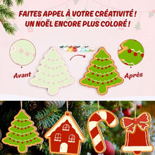 Charger l'image dans la galerie, Décorations de Noël Peinture par Numéros - Kit Friandises à la Menthe Poivrée