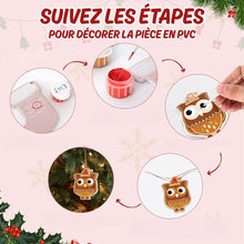 Charger l'image dans la galerie, Décorations de Noël Peinture par Numéros - Kit Amis de la Forêt de Noël