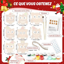 Charger l'image dans la galerie, Décorations de Noël Peinture par Numéros - Kit Amis de la Forêt de Noël