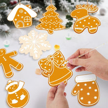 Charger l'image dans la galerie, Décorations de Noël Peinture par Numéros - Kit Biscuits des Fêtes