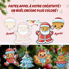 Charger l'image dans la galerie, Décorations de Noël Peinture par Numéros - Kit Parade de Biscuits du Père Noël