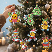 Charger l'image dans la galerie, Décorations de Noël Peinture par Numéros - Kit Couronne aux Baies de Houx