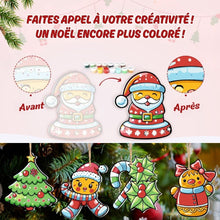 Charger l'image dans la galerie, Décorations de Noël Peinture par Numéros - Kit Couronne aux Baies de Houx