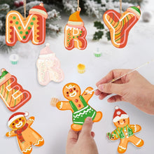 Charger l'image dans la galerie, Décorations de Noël Peinture par Numéros - Kit Rêves en Pain d'Épices