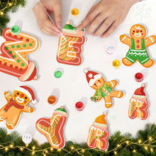 Charger l'image dans la galerie, Décorations de Noël Peinture par Numéros - Kit Rêves en Pain d'Épices