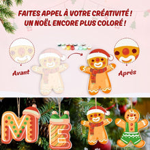 Charger l'image dans la galerie, Décorations de Noël Peinture par Numéros - Kit Rêves en Pain d'Épices