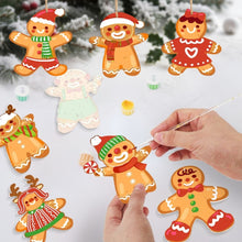 Charger l'image dans la galerie, Décorations de Noël Peinture par Numéros - Kit Amis en Pain d'Épices