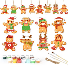 Charger l'image dans la galerie, Décorations de Noël Peinture par Numéros - Kit Amis en Pain d'Épices