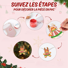 Charger l'image dans la galerie, Décorations de Noël Peinture par Numéros - Kit Amis en Pain d'Épices