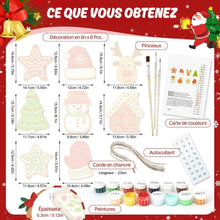 Charger l'image dans la galerie, Décorations de Noël Peinture par Numéros - Kit Village de Noël
