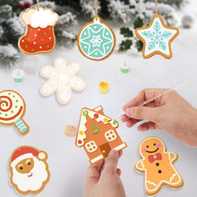 Charger l'image dans la galerie, Décorations de Noël Peinture par Numéros - Kit Petites Icônes de Noël 1