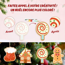 Charger l'image dans la galerie, Décorations de Noël Peinture par Numéros - Kit Petites Icônes de Noël 1