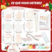 Charger l'image dans la galerie, Décorations de Noël Peinture par Numéros - Kit Petites Icônes de Noël 1